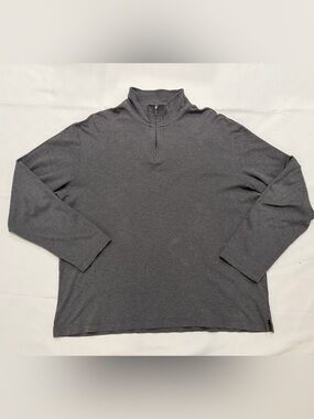 Consensus Sportswear Mens Long Sleeve 1/4 Zip Pullover Jacket Gray Size S014